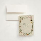 "Whimsical Baby Shower" - Baby Shower Thank You Cards in Cream by Reilly Kavanaugh - Card with Envelope