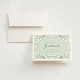"Lily" - Baby Shower Thank You Cards in Lilypad by Leah Bisch - Card with Envelope
