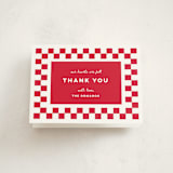 "Special Delivery Pizza" - Baby Shower Thank You Cards in Marinara by Madhvi Samimi - Front