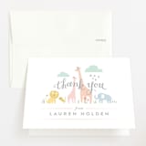 "Petite Jungle shower" - Baby Shower Thank You Cards in Forest by Jennifer Wick - Front