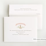 "Springtime Bunnies" - Baby Shower Thank You Cards in Blush by Jennifer Wick - FREE Recipient Addressing