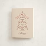 "Tea Party" - Baby Shower Thank You Cards in Blush by JeAnna Casper - Front