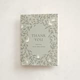 "Meadow Friends" - Baby Shower Thank You Cards in Mint by Melissa Johnson - Front