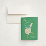 "goose" - Baby Shower Thank You Cards in Sage by lori jacobs wemple - Card with Envelope