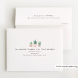 "Watercolor cactus" - Baby Shower Thank You Cards in Blush by Jennifer Wick - FREE Recipient Addressing