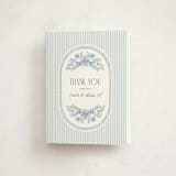 "Handkerchief" - Baby Shower Thank You Cards in Cornflower by Laura Hankins - Front