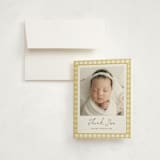 "Little Chicks on the Way" - Baby Shower Thank You Cards in Corn by Lucrecia Caporale - Card with Envelope