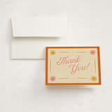 "Little Ray of Sunshine" - Baby Shower Thank You Cards in Poppy by Leish - Card with Envelope