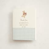 "Disney's Fun Pooh" - Baby Shower Thank You Cards in Sky by Teju Reval - Front