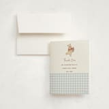 "Disney's Fun Pooh" - Baby Shower Thank You Cards in Sky by Teju Reval - Card with Envelope