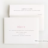 "Whisper" - Baby Shower Thank You Cards in Blush by Sara Hicks Malone - FREE Recipient Addressing
