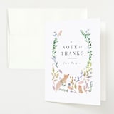 "Woodland" - Baby Shower Thank You Cards in Forest by Lori Wemple - Front