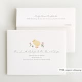 "Little Chick" - Baby Shower Thank You Cards in Blush by Carolyn MacLaren - FREE Recipient Addressing
