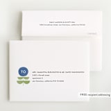 "Bold Blossom" - Baby Shower Thank You Cards in Bluebell by Lehan Veenker - FREE Recipient Addressing