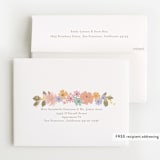 "Petite Garden" - Baby Shower Thank You Cards in Flamingo by Jennifer Wick - FREE Recipient Addressing