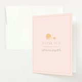 "Baby shower in the forest" - Baby Shower Thank You Cards in Salmon by Sabrin Deirani - Front