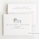 "Botanical Blocks" - Baby Shower Thank You Cards in Baby Blue by Itsy Belle Studio - FREE Recipient Addressing