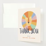 "WILD ONE" - Baby Shower Thank You Cards in Circus by Pixel and Hank - Front