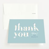 "Scattered Sprinkles" - Baby Shower Thank You Cards in Sky by Lauren Chism - Front