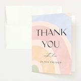 "Over the Rainbow" - Baby Shower Thank You Cards in Meadow by Pixel and Hank - Front