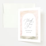 "Abstracted Arch" - Baby Shower Thank You Cards in Spring by Carolyn MacLaren - Front