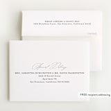 "Simply Elegant" - Baby Shower Thank You Cards in Dusty Blue by Amy Payne - FREE Recipient Addressing