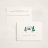 "Winter Wonderland" - Baby Shower Thank You Cards in Sky by Jennifer Wick - FREE Recipient Addressing