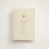 "Sun Toss" - Baby Shower Thank You Cards in Golden Sun by Meggy Masters - Front
