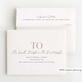 "Due With Two" - Baby Shower Thank You Cards in Carnation by Erica Krystek - FREE Recipient Addressing
