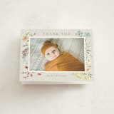"Gentle Wildflower" - Baby Shower Thank You Cards in Meadow by Petra Kern - Front