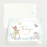 "Disney's Bambi Forest" - Baby Shower Thank You Cards in Forest by frau brandt - Front