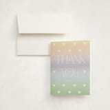 "Disney Ombre Mickey Mouse" - Baby Shower Thank You Cards in Rainbow by Beth Schneider - Card with Envelope