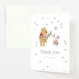 "Disney's Winnie the Pooh In Bloom" - Baby Shower Thank You Cards in Spring by Townsend Majors - Front