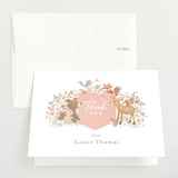 "Banner announcement" - Baby Shower Thank You Cards in Petal by Jennifer Wick - Front