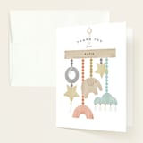 "boho baby mobile" - Baby Shower Thank You Cards in Sunflower by Faith Dorn - Front