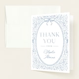 "Parisian Garden" - Baby Shower Thank You Cards in Sky by Kristen Smith - Front