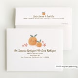 "little cutie oranges" - Baby Shower Thank You Cards in Peach by Karidy Walker - FREE Recipient Addressing