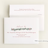 "merry little stockings" - Baby Shower Thank You Cards in Cranberry by Rebecca Durflinger - FREE Recipient Addressing