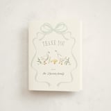 "Storybook Geese" - Baby Shower Thank You Cards in Mint by Everett Paper Goods - Front