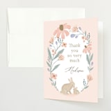 "garden bunnies" - Baby Shower Thank You Cards in Petal by Karidy Walker - Front