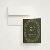 "Wildflowers" - Baby Shower Thank You Cards in Confetti by 2birdstone - Card with Envelope