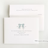 "Eyelet" - Baby Shower Thank You Cards in Cloud by Laura Hankins - FREE Recipient Addressing