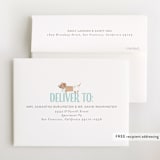 "Puppy" - Baby Shower Thank You Cards in Little Boy Blue by Itsy Belle Studio - FREE Recipient Addressing
