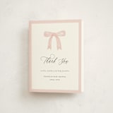 "Dainty Garden" - Baby Shower Thank You Cards in Blush by Paper Raven Co. - Front