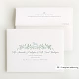 "Baby Shower Wreath" - Baby Shower Thank You Cards in Celeste by Melinda Denison - FREE Recipient Addressing