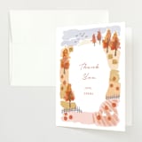 "autumn countryside" - Baby Shower Thank You Cards in Candy by Rebecca Durflinger - Front