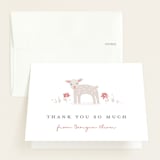 "Sweet Farm" - Baby Shower Thank You Cards in Poppy by Carolyn MacLaren - Front