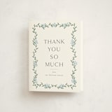 "Simple Garland" - Baby Shower Thank You Cards in Sky by Christy Hy Lee - Front