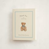 "Antique Teddy Bear" - Baby Shower Thank You Cards in Frost by Becky Nimoy - Front