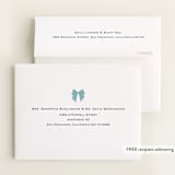 "Crib Bows" - Baby Shower Thank You Cards in Powder Blue by Carolyn MacLaren - FREE Recipient Addressing